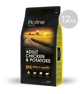 Pienso Profine Pollo natural & patata receta para perros jóvenes y adultos 12 kg