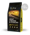 Pienso Profine Pollo natural & patata receta para perros jóvenes y adultos 12 kg