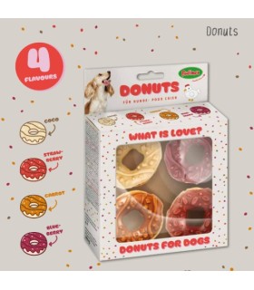 Donut 5 Fresa + 5 Coco 10u. - 7cm BUBIMEX