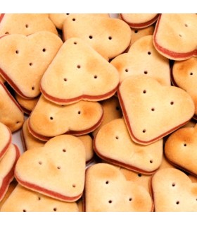 Galletas rellenas en forma de corazón 2 kg Bubimex