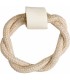 Anillo de cuerda con hueso de buey Bubimex