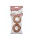 Anillos de piel de cerdo natural para perros Bubimex - Pack 10 uds